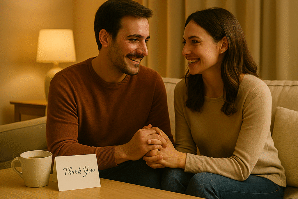اهمیت ابراز قدردانی در زندگی زناشویی