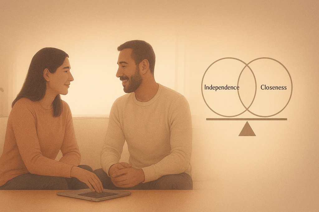 «تفاوت بین وابستگی سالم و وابستگی عاطفی ناسالم در روابط عاشقانه از نگاه EFT»